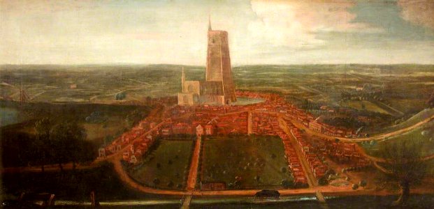 British School - Landscape with a Church - 170456 - National Trust