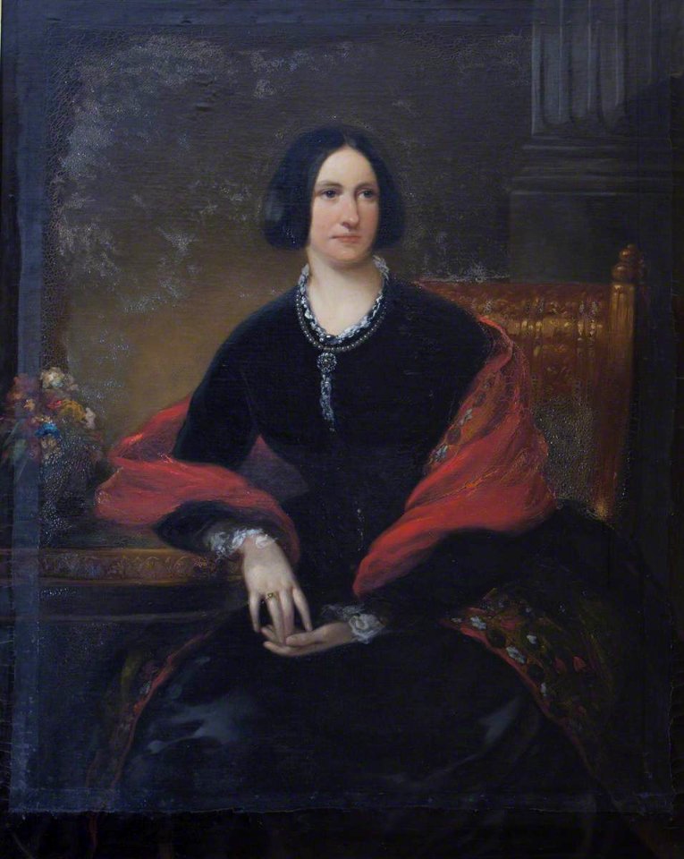 British School - Lady Sophia Elizabeth Caroline Hervey (1811–1863), Lady William Howe Windham - 1401225 - National Trust. Free illustration for personal and commercial use.