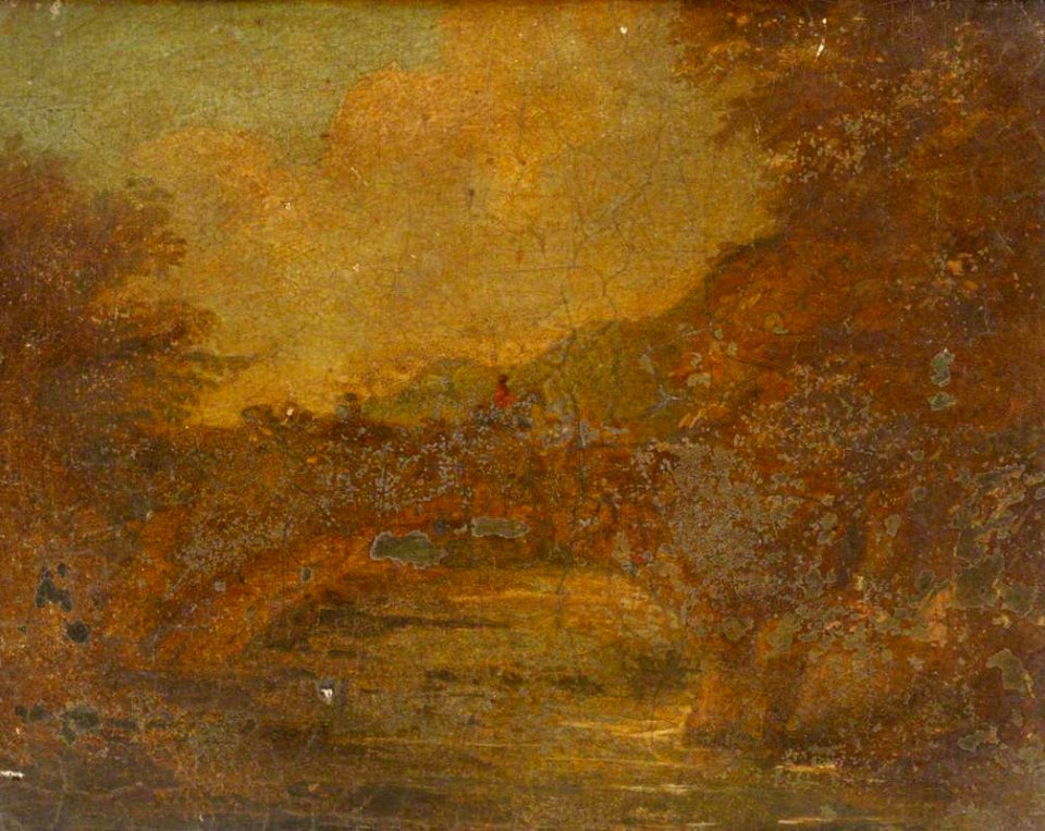 British School - Landscape with a Lake - 1411152 - National Trust