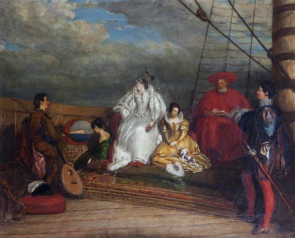 British School - Mary, Queen of Scots, Returning to Scotland from France, Passing the Cliffs of Dover - 1401341 - National Trust