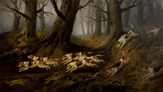 British School - Hounds in Full Chase - 533903 - National Trust