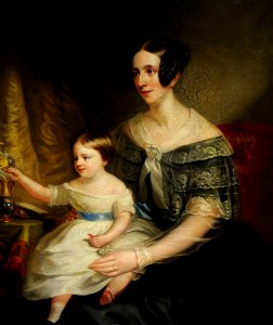 British School - Portrait of an Unknown Lady and Child - 290450 - National Trust