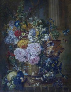 British School - Still Life with Flowers in an Architectural Setting - 637673 - National Trust