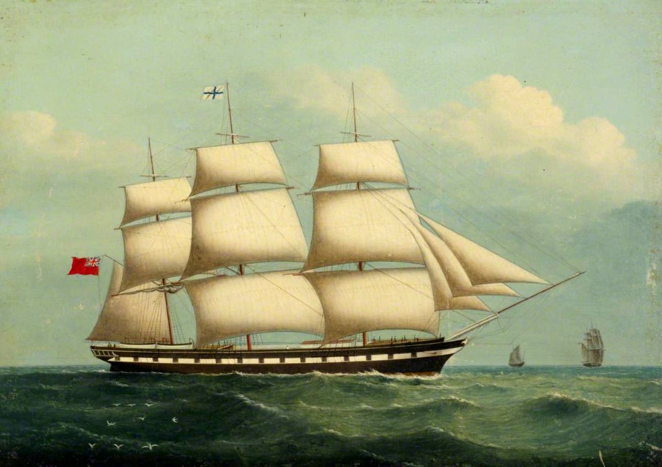 British School - The Ship 'Ellenborough' - BHC3315 - Royal Museums Greenwich