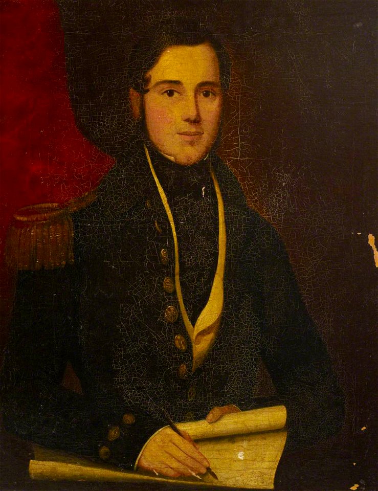 British School - Portrait of a Lieutenant - BHC3121 - Royal Museums Greenwich
