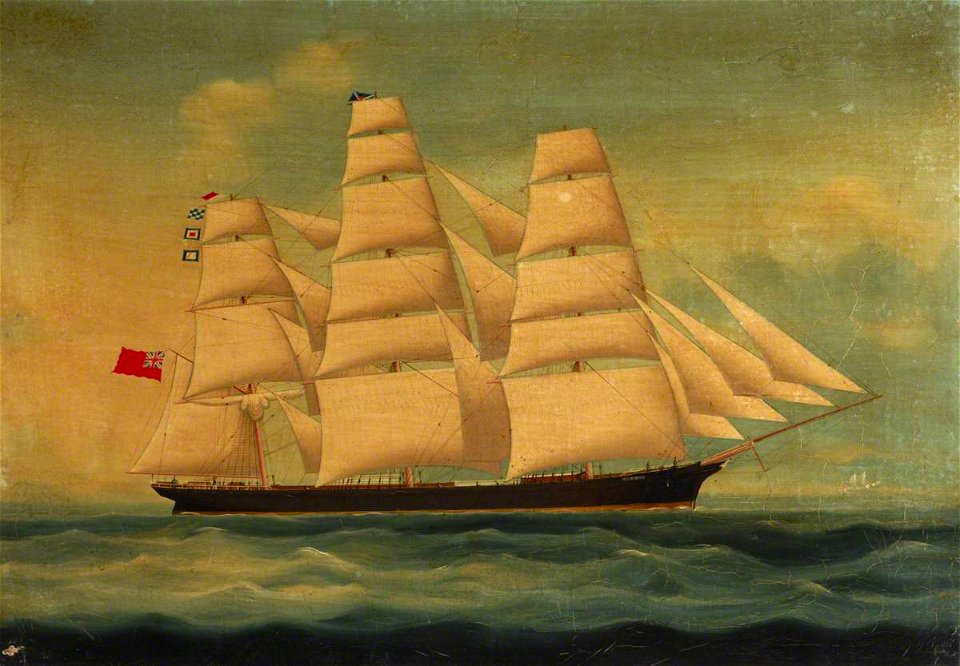 British School - The Ship ‘Windhover’ - BHC3723 - Royal Museums Greenwich