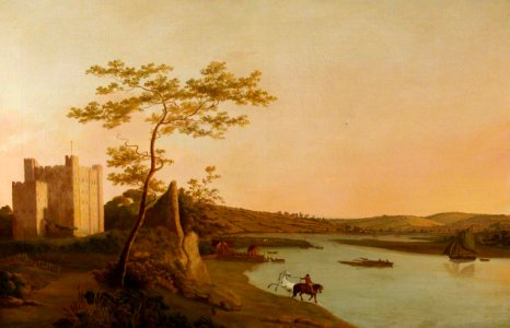 British School - View of Rochester Castle on the River Medway - 1411115 - National Trust