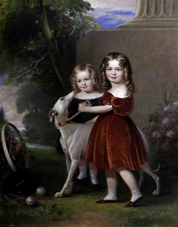 British School - Thomas Bowater Vernon (1832–1859), and His Brother, Later Sir Harry Foley Vernon (1834–1920), 1st Bt, MP, as Children - 414235 - National Trust