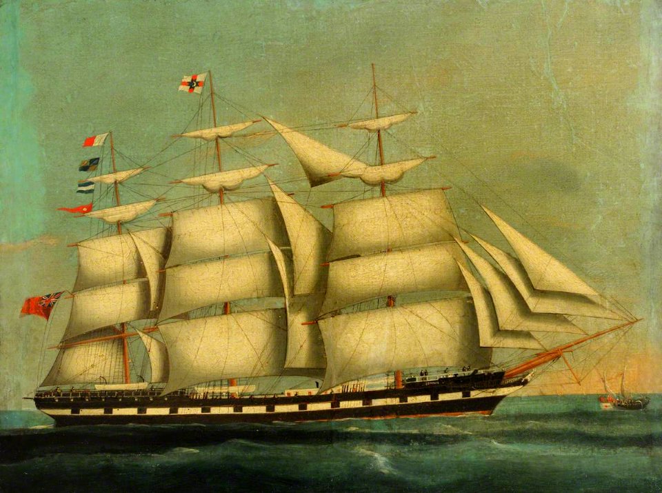 British School - The Ship 'Corona' - BHC3270 - Royal Museums Greenwich