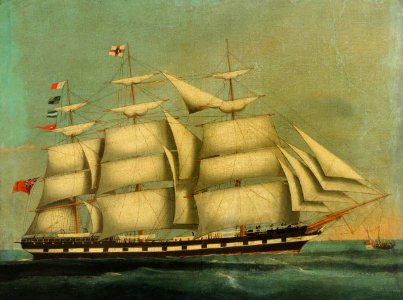 British School - The Ship 'Corona' - BHC3270 - Royal Museums Greenwich