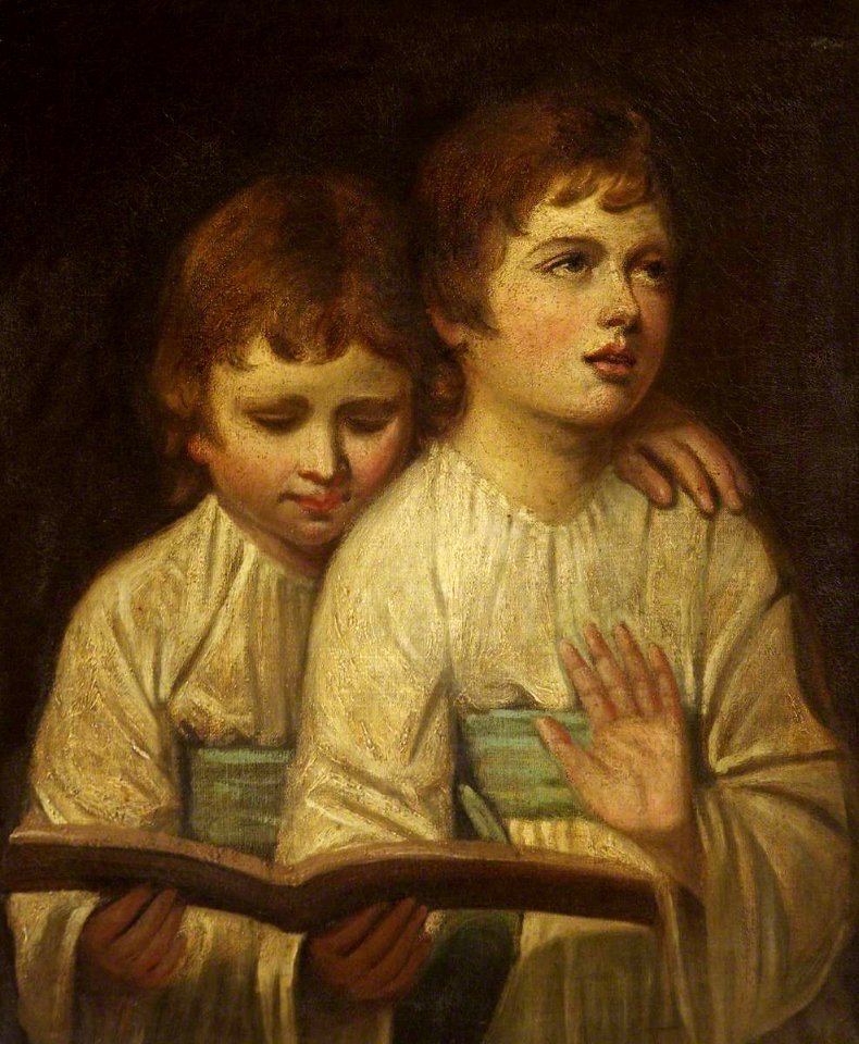 British School - Two Small Boys Singing - 732376 - National Trust