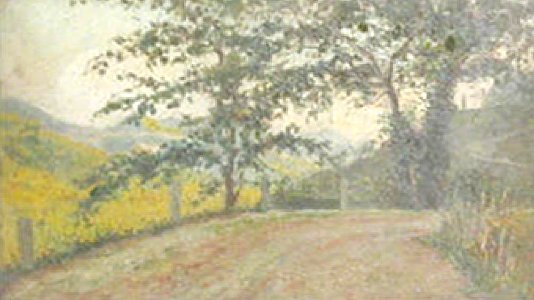 British School - Wooded Landscape with a Road - 22244 - National Trust