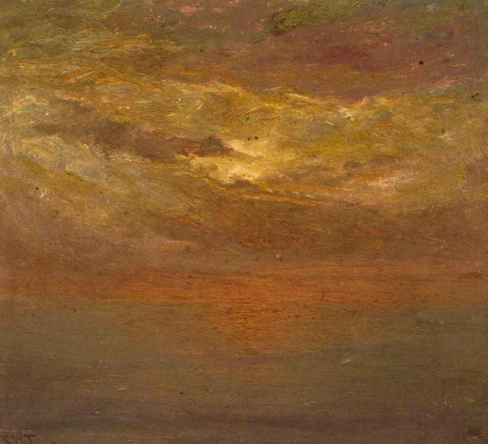 British School - View of the Sky and Sea at Sunset - 1411153 - National Trust