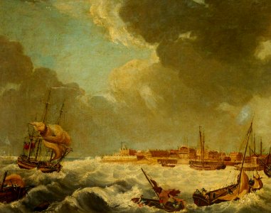 British School - View of Sheerness, c.1750 - BHC1931 - Royal Museums Greenwich