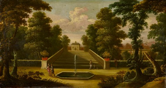 British School, 17th century - A Garden - RCIN 400526 - Royal Collection