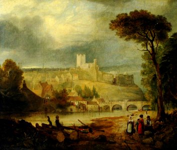 British School - Richmond Castle from the River - 221376 - National Trust