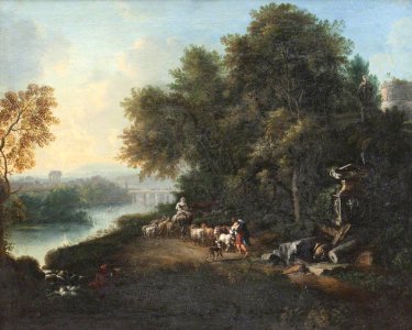 British School - Shepherd near a Stream* - 1403172 - National Trust