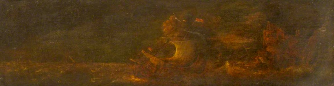 British School - Two Ships at Sea - 1411154 - National Trust