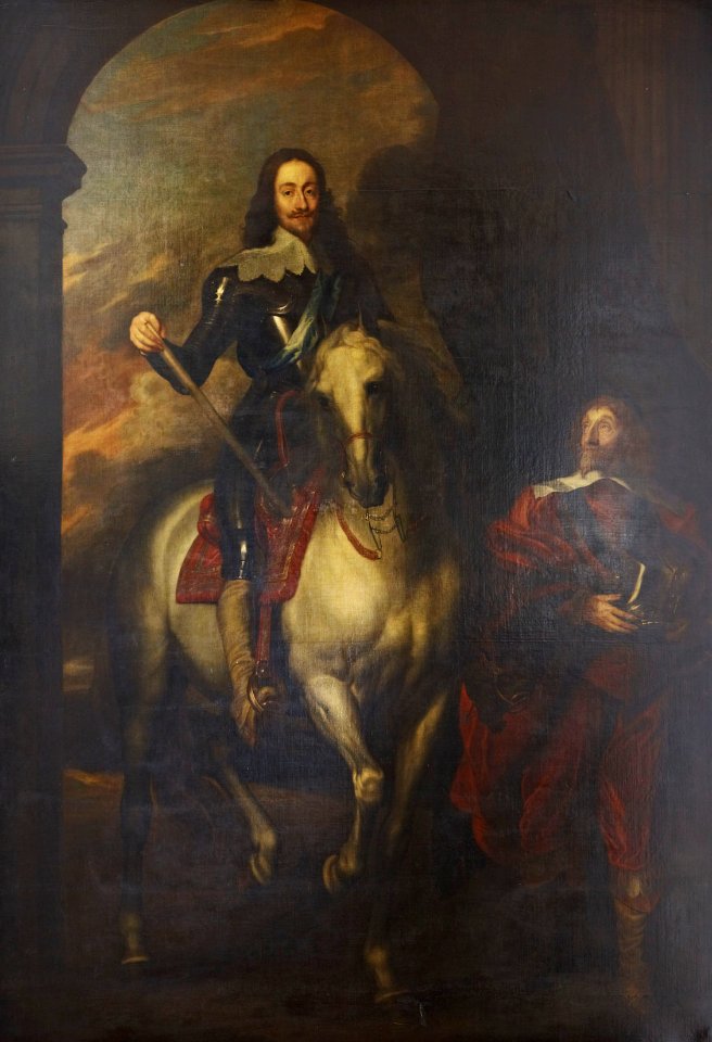 British School, 17th century - Charles I (1600-1649) with M. de St Antoine - RCIN 407601 - Royal Collection