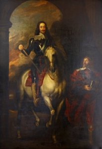 British School, 17th century - Charles I (1600-1649) with M. de St Antoine - RCIN 407601 - Royal Collection