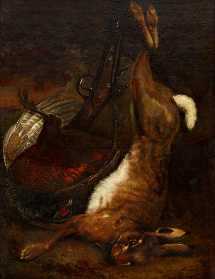 British School - Still Life of Dead Hare, Gun and Pheasant - 515710 - National Trust