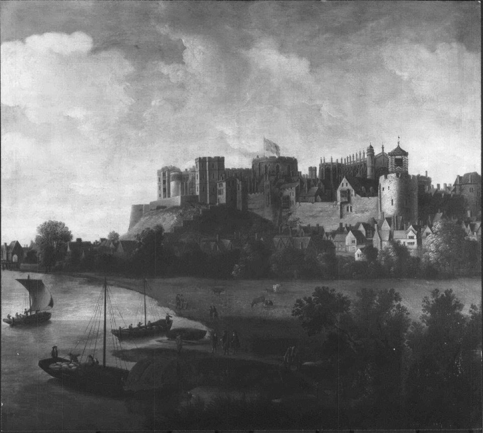 British School, Stuart - A View of Windsor Castle - RCIN 404138 - Royal Collection