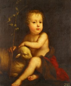 British School, Stuart - Portrait of a Child as John the Baptist - RCIN 406137 - Royal Collection. Free illustration for personal and commercial use.