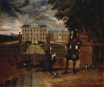 British School, 17th century - Charles II Presented with a Pineapple - RCIN 406896 - Royal Collection