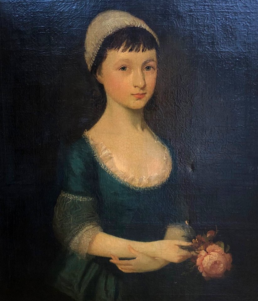 British school 18th century portrait of a girl