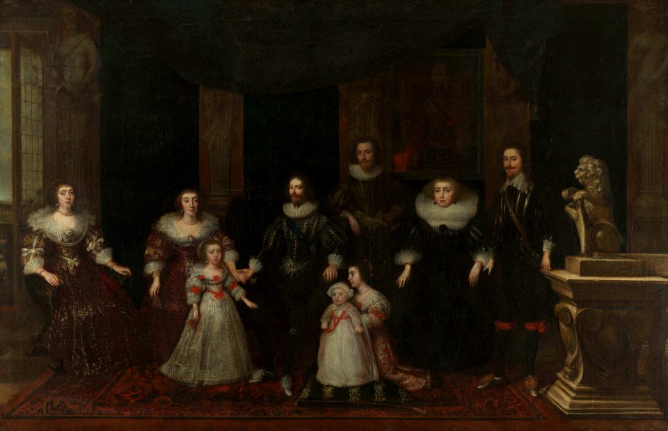British School, 17th century - The Family of the 1st Duke of Buckingham (1592-1628) - RCIN 402607 - Royal Collection