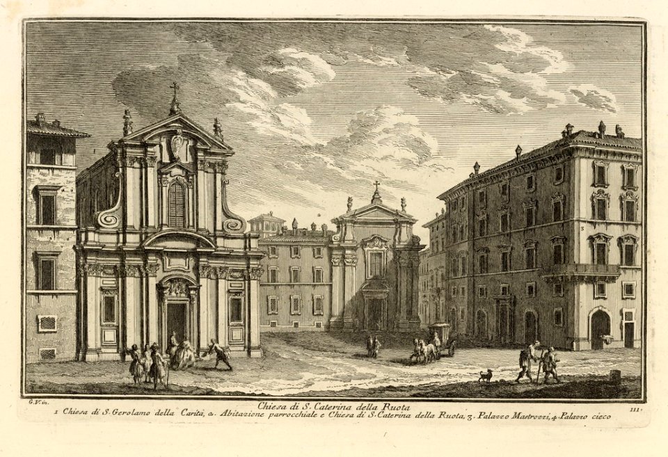 Chiesa di S. Caterina della Ruota - Plate 111 - Giuseppe Vasi
