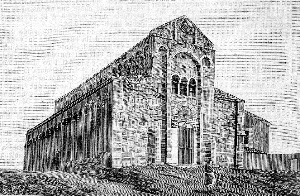 Chiesa monumentale di Santa Giusta (xilografia)