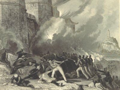 British troops capture Chin-Keang-Foo