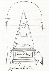 Chigi pyramid dosio drawing