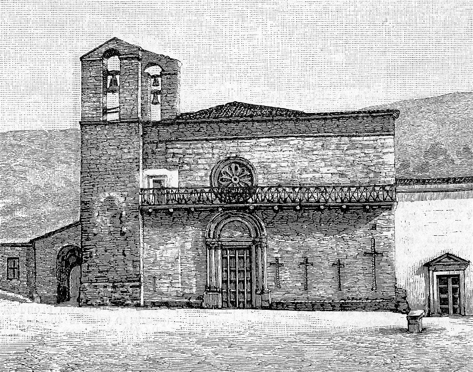 Chiesa di Assergi (xilografia)