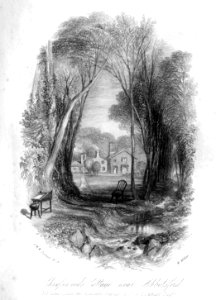 Chiefswood Cottage engraving by William Miller after Turner R541