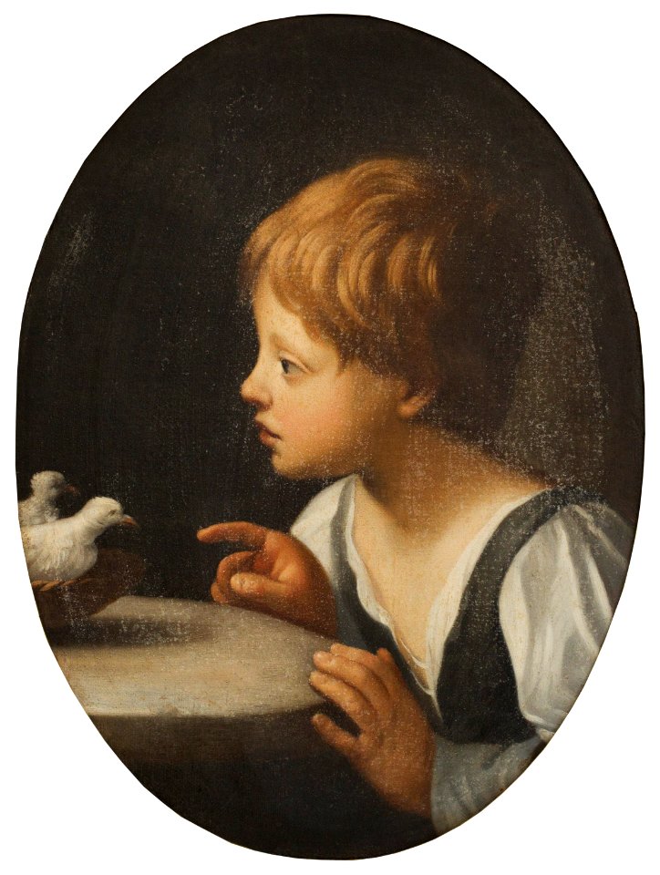 Child with Two Doves. Detail from The Purification of the Virgin - Nationalmuseum - 17094