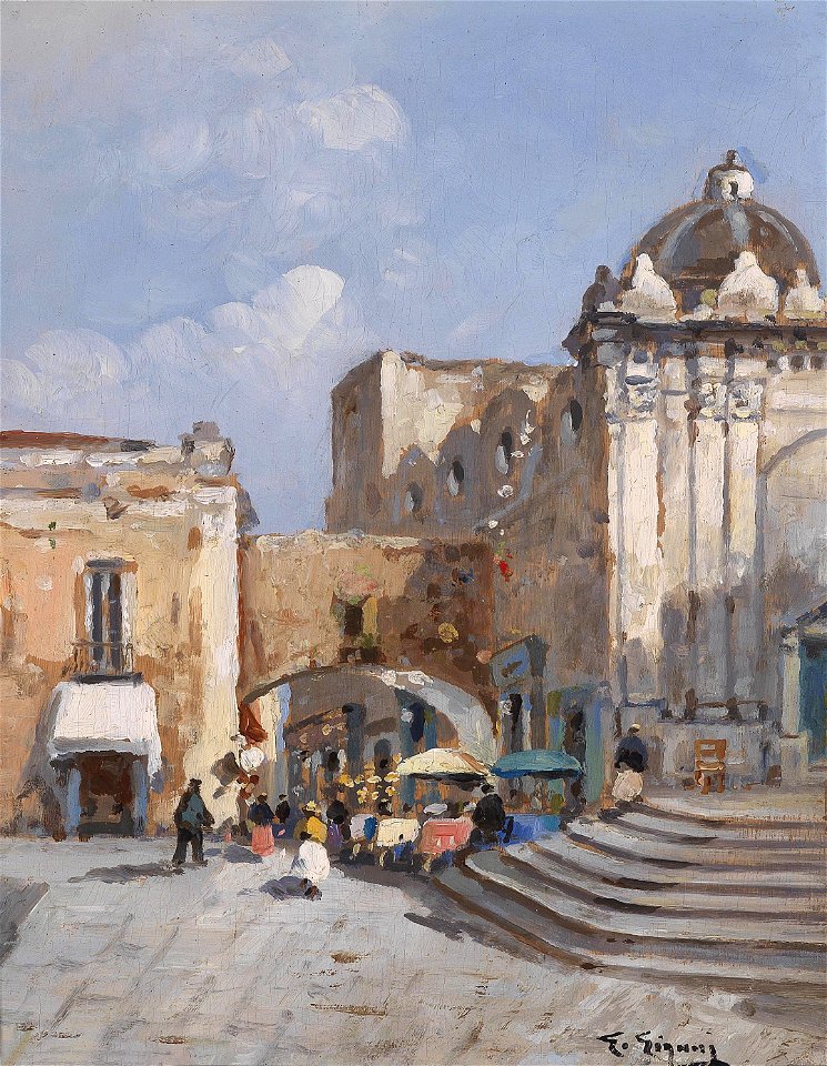 Chiesa San Stefano Capri c1910