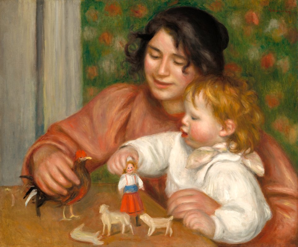 Child with Toys - Gabrielle and the Artist's Son, Jean A34140
