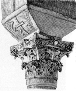 Chiesa di San Vitale Capitello bizantino nella loggia superiore