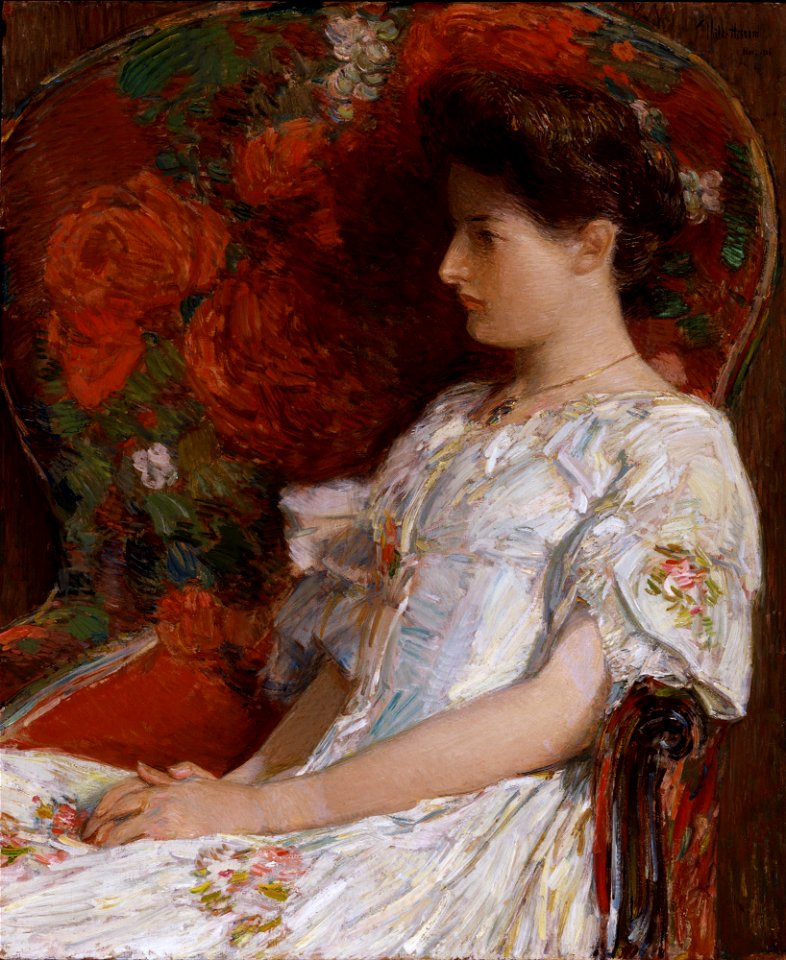 Childe Hassam - The Victorian Chair - Google Art Project