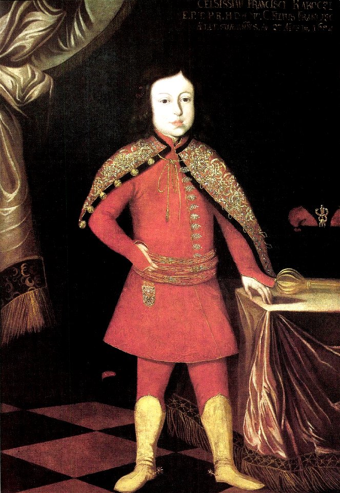 Child portrait of Francis II Rákóczi 1684