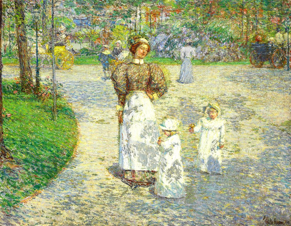 Childe Hassam - Spring in Central Park (1908)