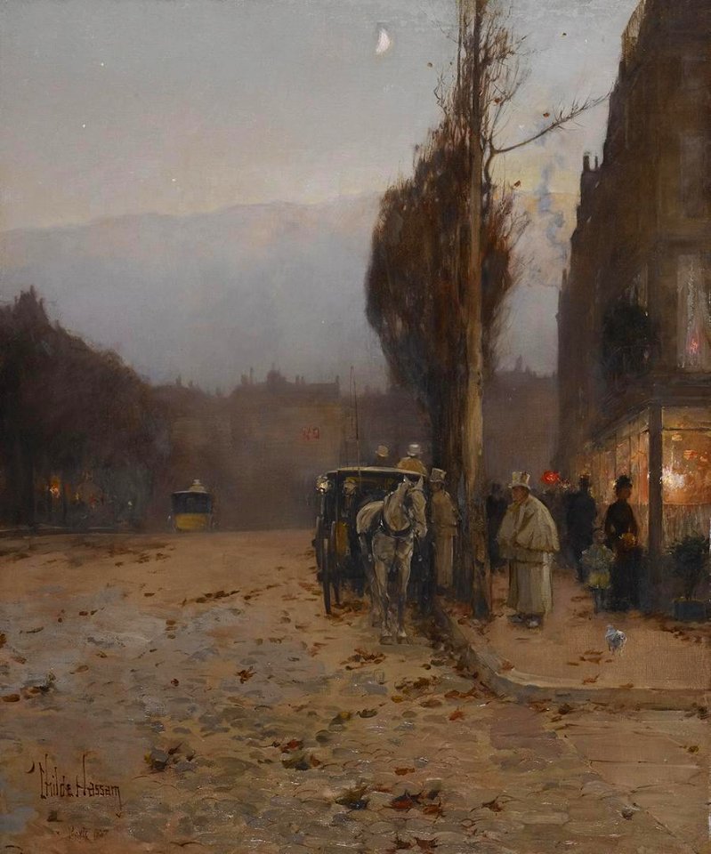 Childe Hassam - Paris at Twilight - 2005.25 - Crystal Bridges Museum of American Art