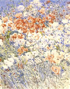 Childe Hassam - The Island Garden - 1929.6.64 - Smithsonian American Art Museum. Free illustration for personal and commercial use.
