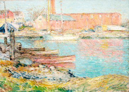 Childe hassam the red mill cos cob093219)