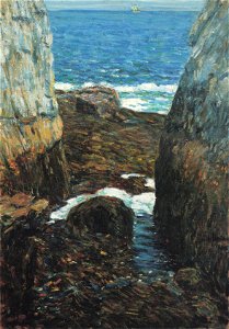 Childe Hassam - The North Gorge, Appledore, Isles of Shoals (1912)