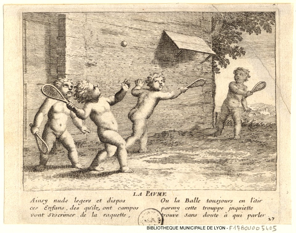 Children playing Tennis, 17th century