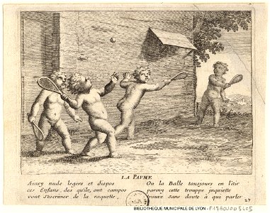 Children playing Tennis, 17th century