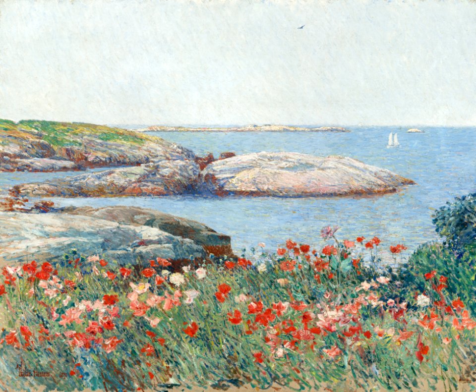 Childe Hassam, Poppies, Isles of Shoals, 1891